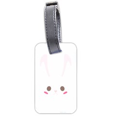 Rabbit Cute Animal White Luggage Tags (Two Sides)