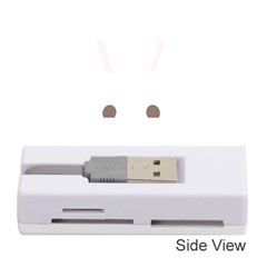 Rabbit Cute Animal White Memory Card Reader (stick)  by Nexatart