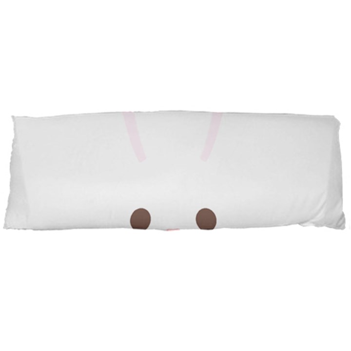 Rabbit Cute Animal White Body Pillow Case Dakimakura (Two Sides)