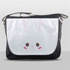 Rabbit Cute Animal White Messenger Bags