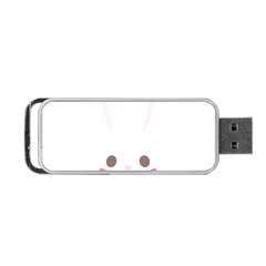 Rabbit Cute Animal White Portable USB Flash (Two Sides)