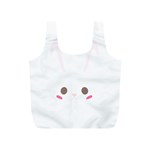 Rabbit Cute Animal White Full Print Recycle Bags (S)  Front