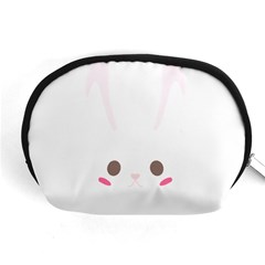 Rabbit Cute Animal White Accessory Pouches (Medium) 