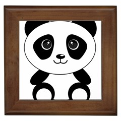 Bear Panda Bear Panda Animals Framed Tiles by Nexatart