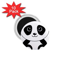 Bear Panda Bear Panda Animals 1 75  Magnets (10 Pack)  by Nexatart