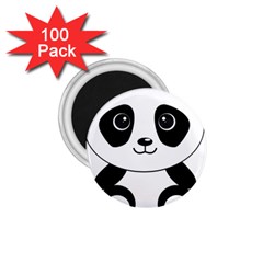 Bear Panda Bear Panda Animals 1 75  Magnets (100 Pack)  by Nexatart