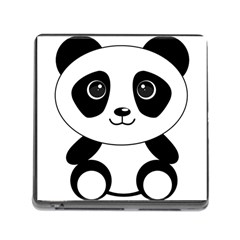 Bear Panda Bear Panda Animals Memory Card Reader (square) by Nexatart