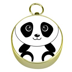 Bear Panda Bear Panda Animals Gold Compasses by Nexatart