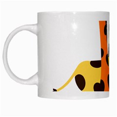 Giraffe Africa Safari Wildlife White Mugs by Nexatart