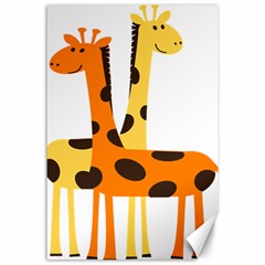 Giraffe Africa Safari Wildlife Canvas 24  X 36  by Nexatart