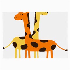 Giraffe Africa Safari Wildlife Large Glasses Cloth (2-side) by Nexatart