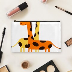 Giraffe Africa Safari Wildlife Cosmetic Bag (medium)  by Nexatart