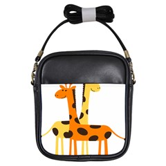 Giraffe Africa Safari Wildlife Girls Sling Bags by Nexatart