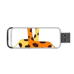 Giraffe Africa Safari Wildlife Portable Usb Flash (two Sides) by Nexatart