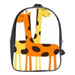 Giraffe Africa Safari Wildlife School Bag (XL) Front