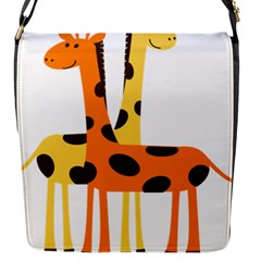 Giraffe Africa Safari Wildlife Flap Messenger Bag (s) by Nexatart