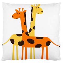 Giraffe Africa Safari Wildlife Standard Flano Cushion Case (two Sides) by Nexatart