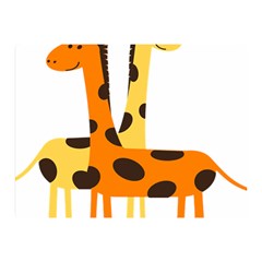 Giraffe Africa Safari Wildlife Double Sided Flano Blanket (mini)  by Nexatart