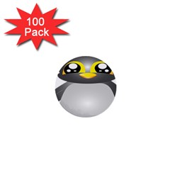 Cute Penguin Animal 1  Mini Buttons (100 Pack)  by Nexatart