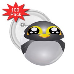 Cute Penguin Animal 2 25  Buttons (100 Pack)  by Nexatart