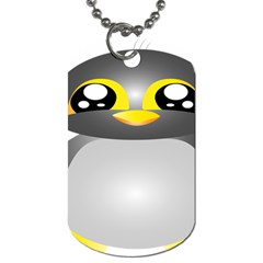 Cute Penguin Animal Dog Tag (one Side) by Nexatart