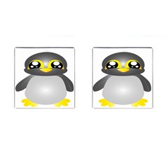 Cute Penguin Animal Cufflinks (Square)