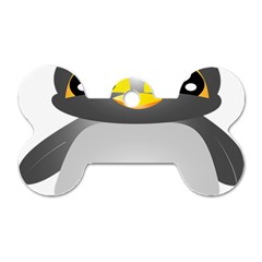 Cute Penguin Animal Dog Tag Bone (one Side) by Nexatart