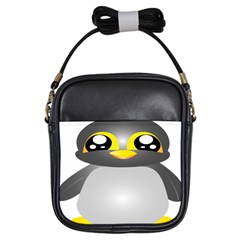 Cute Penguin Animal Girls Sling Bags