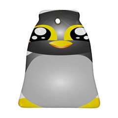 Cute Penguin Animal Bell Ornament (two Sides) by Nexatart