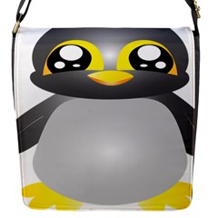 Cute Penguin Animal Flap Messenger Bag (s) by Nexatart