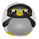 Cute Penguin Animal Large 18  Premium Flano Round Cushions Front