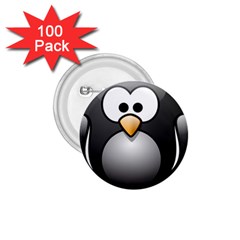 Penguin Birds Aquatic Flightless 1 75  Buttons (100 Pack)  by Nexatart