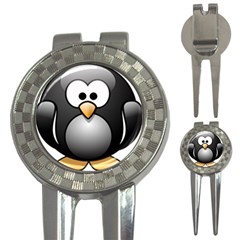 Penguin Birds Aquatic Flightless 3-in-1 Golf Divots by Nexatart