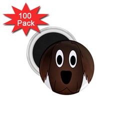 Dog Pup Animal Canine Brown Pet 1 75  Magnets (100 Pack)  by Nexatart