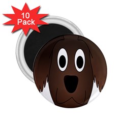 Dog Pup Animal Canine Brown Pet 2 25  Magnets (10 Pack)  by Nexatart