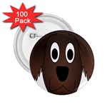 Dog Pup Animal Canine Brown Pet 2.25  Buttons (100 pack)  Front