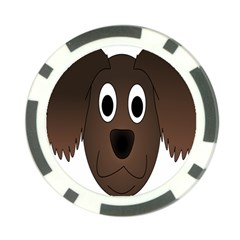 Dog Pup Animal Canine Brown Pet Poker Chip Card Guard by Nexatart