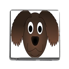 Dog Pup Animal Canine Brown Pet Memory Card Reader (square) by Nexatart