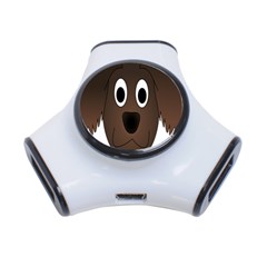 Dog Pup Animal Canine Brown Pet 3-port Usb Hub by Nexatart