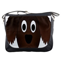 Dog Pup Animal Canine Brown Pet Messenger Bags by Nexatart