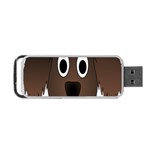 Dog Pup Animal Canine Brown Pet Portable USB Flash (Two Sides) Back