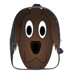 Dog Pup Animal Canine Brown Pet School Bag (XL) Front