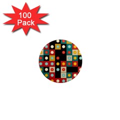 Colors On Black 1  Mini Magnets (100 Pack)  by linceazul