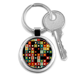 Colors On Black Key Chains (round)  by linceazul