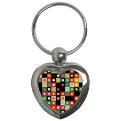 Colors On Black Key Chains (heart)  by linceazul