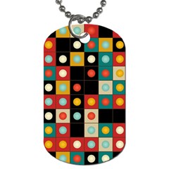 Colors On Black Dog Tag (two Sides) by linceazul