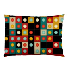 Colors On Black Pillow Case by linceazul