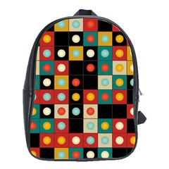 Colors On Black School Bag (large) by linceazul