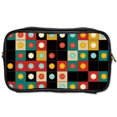 Colors On Black Toiletries Bags by linceazul