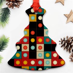 Colors On Black Ornament (christmas Tree)  by linceazul